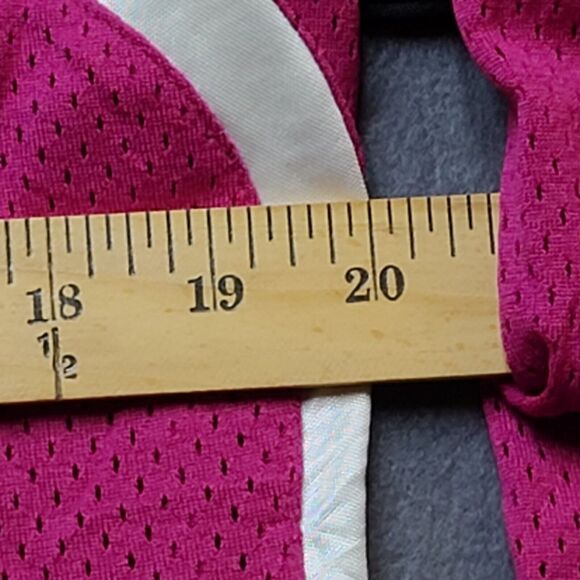 Women’s Nike Full Zip Pullover Pink Black & White Jacket XL 16-18 - Picture 8 of 9